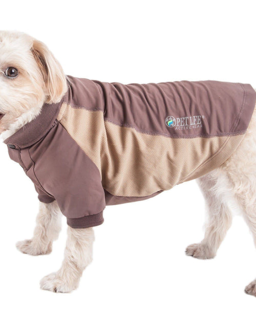 Load image into Gallery viewer, Pet Life ® Active 'Barko Pawlo' Relax-Stretch Quick-Drying Performance Dog Polo T-Shirt
