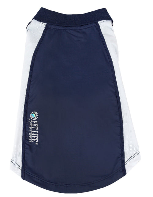 Load image into Gallery viewer, Pet Life ® Active 'Barko Pawlo' Relax-Stretch Quick-Drying Performance Dog Polo T-Shirt
