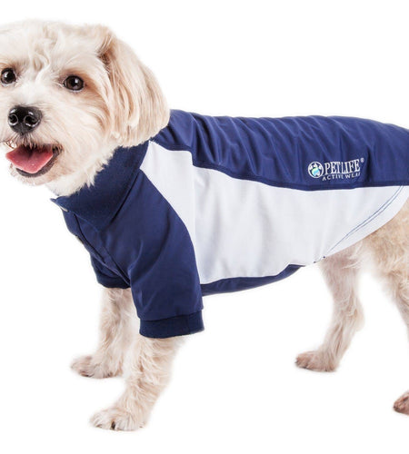 Pet Life ® Active 'Barko Pawlo' Relax-Stretch Quick-Drying Performance Dog Polo T-Shirt