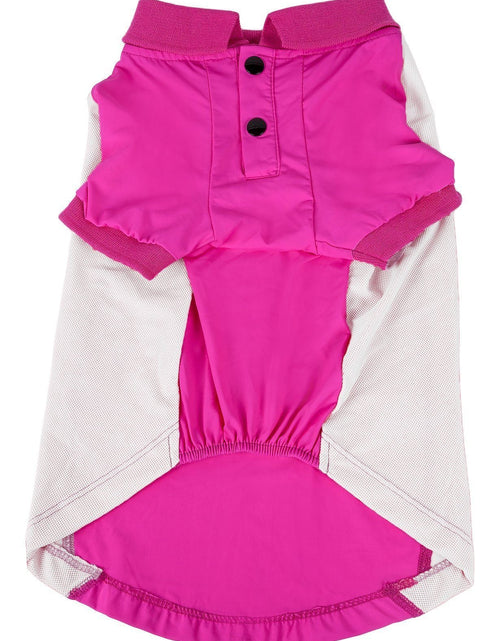 Load image into Gallery viewer, Pet Life ® Active 'Barko Pawlo' Relax-Stretch Quick-Drying Performance Dog Polo T-Shirt
