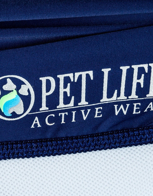 Load image into Gallery viewer, Pet Life ® Active 'Barko Pawlo' Relax-Stretch Quick-Drying Performance Dog Polo T-Shirt
