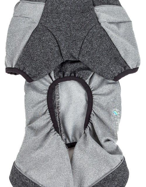 Load image into Gallery viewer, Pet Life ® Active 'Chase Pacer' Medium-weight 4-Way-Stretch Yoga Fitness Dog Tracksuit

