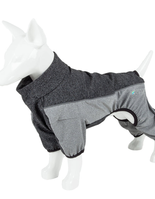 Load image into Gallery viewer, Pet Life ® Active 'Chase Pacer' Medium-weight 4-Way-Stretch Yoga Fitness Dog Tracksuit
