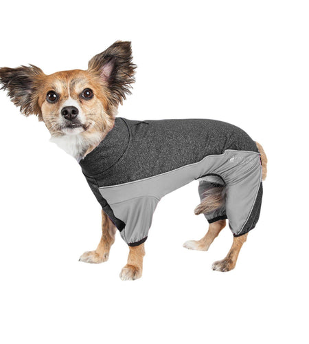 Pet Life ® Active 'Chase Pacer' Medium-weight 4-Way-Stretch Yoga Fitness Dog Tracksuit