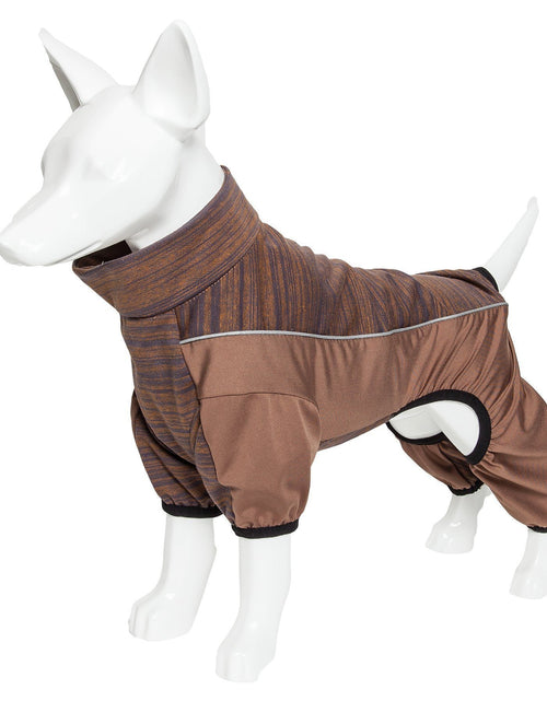 Load image into Gallery viewer, Pet Life ® Active 'Chase Pacer' Medium-weight 4-Way-Stretch Yoga Fitness Dog Tracksuit
