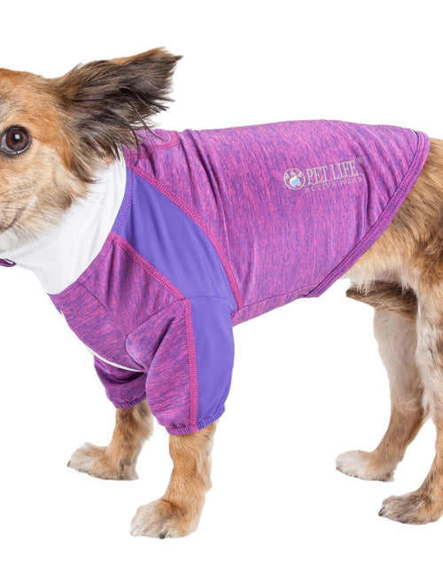 Load image into Gallery viewer, Pet Life ® Active 'Chewitt Wagassy' 4-Way-Stretch Yoga Fitness Long-Sleeve Dog T-Shirt
