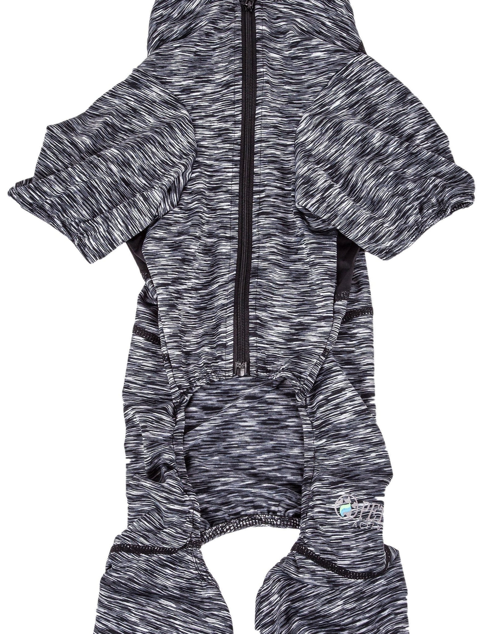 Pet Life ® Active 'Downward Dog' 4-Way-Stretch Fitness Yoga Dog Tracksuit Hoodie