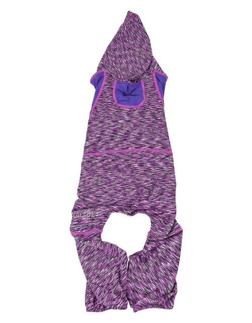 Load image into Gallery viewer, Pet Life ® Active 'Downward Dog' 4-Way-Stretch Fitness Yoga Dog Tracksuit Hoodie
