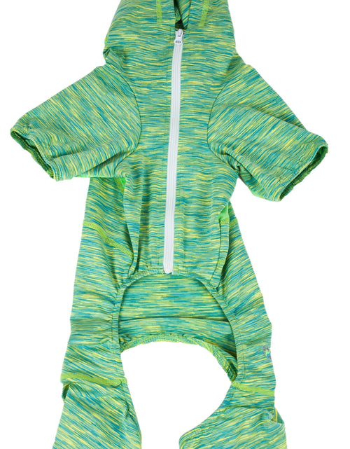 Load image into Gallery viewer, Pet Life ® Active 'Downward Dog' 4-Way-Stretch Fitness Yoga Dog Tracksuit Hoodie
