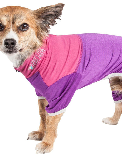 Load image into Gallery viewer, Pet Life ®  Active 'Embarker' 4-Way Stretch Fitness Yoga Full Body Dog Tracksuit
