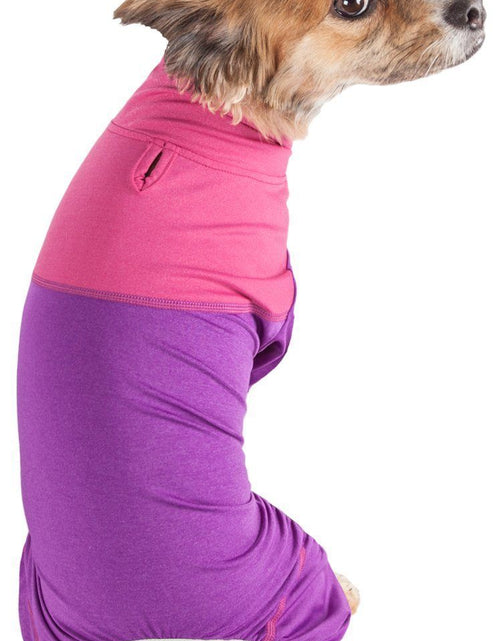 Load image into Gallery viewer, Pet Life ®  Active 'Embarker' 4-Way Stretch Fitness Yoga Full Body Dog Tracksuit
