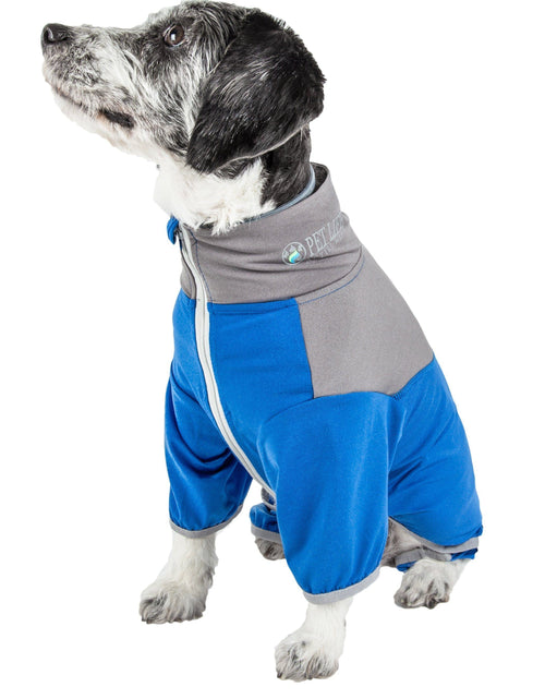 Load image into Gallery viewer, Pet Life ®  Active 'Embarker' 4-Way Stretch Fitness Yoga Full Body Dog Tracksuit

