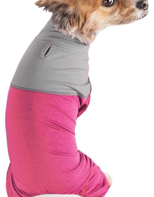 Load image into Gallery viewer, Pet Life ®  Active 'Embarker' 4-Way Stretch Fitness Yoga Full Body Dog Tracksuit
