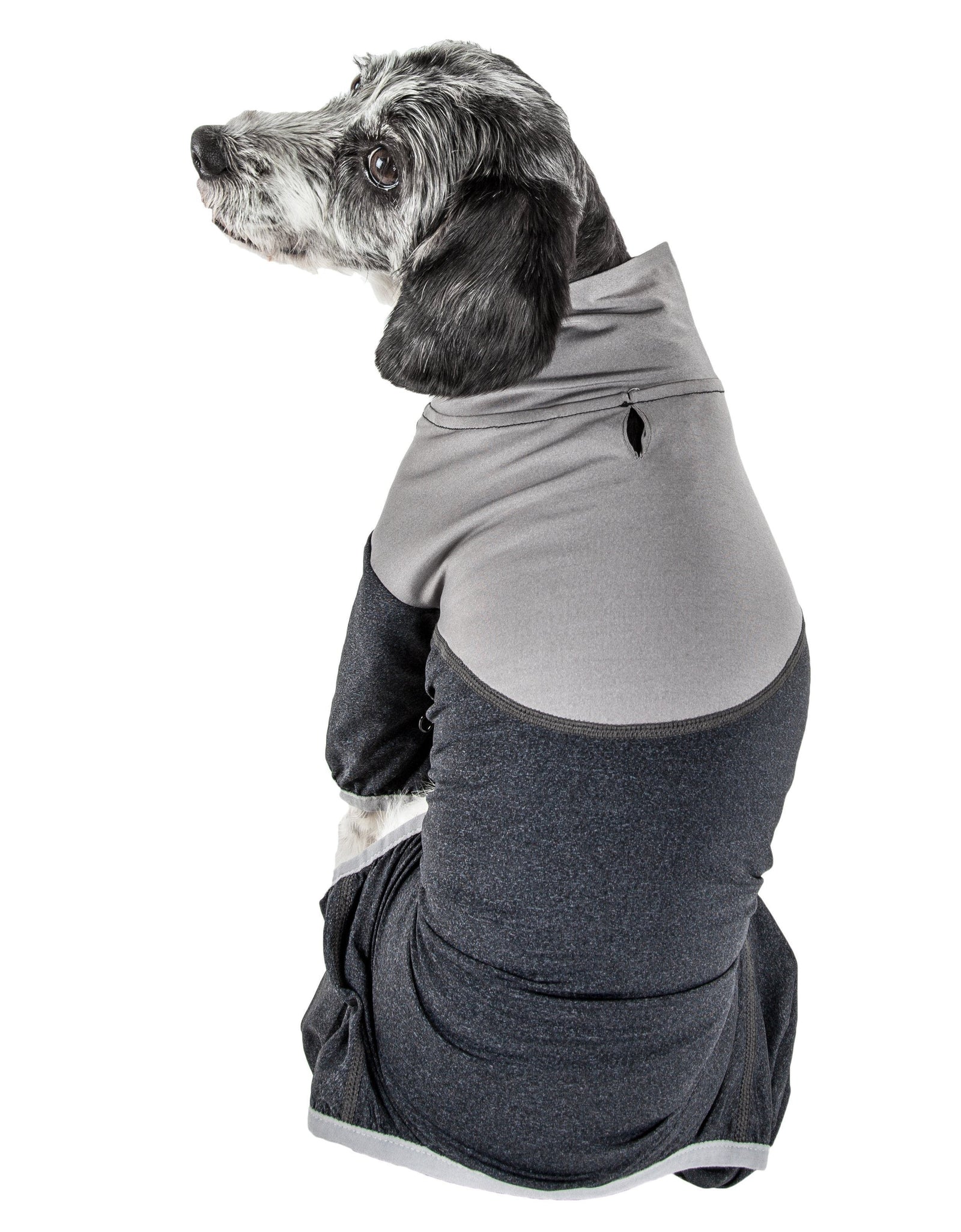 Pet Life ®  Active 'Embarker' 4-Way Stretch Fitness Yoga Full Body Dog Tracksuit