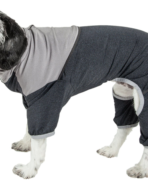 Load image into Gallery viewer, Pet Life ®  Active 'Embarker' 4-Way Stretch Fitness Yoga Full Body Dog Tracksuit
