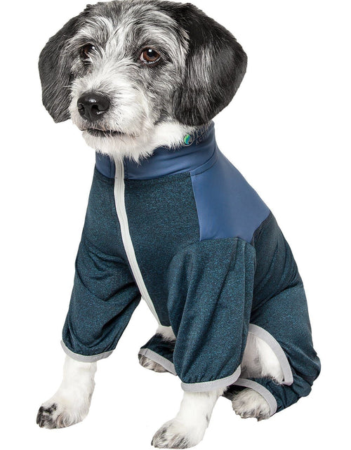 Load image into Gallery viewer, Pet Life ®  Active 'Embarker' 4-Way Stretch Fitness Yoga Full Body Dog Tracksuit

