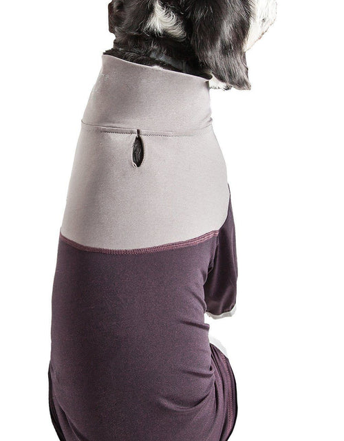 Load image into Gallery viewer, Pet Life ®  Active 'Embarker' 4-Way Stretch Fitness Yoga Full Body Dog Tracksuit
