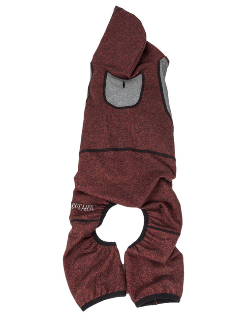 Load image into Gallery viewer, Pet Life ®  Active 'Fur-Breeze' Medium-weight 4-Way-Stretch Full Body Hooded Dog Yoga sweater
