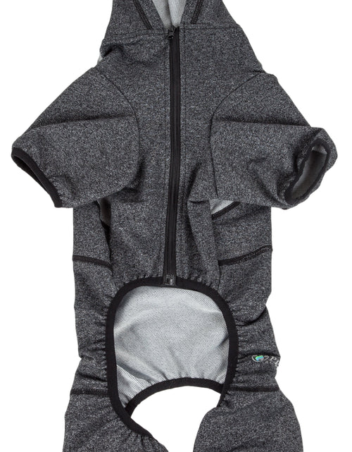 Load image into Gallery viewer, Pet Life ®  Active 'Fur-Breeze' Medium-weight 4-Way-Stretch Full Body Hooded Dog Yoga sweater
