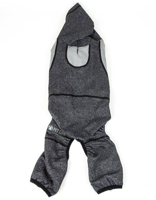 Load image into Gallery viewer, Pet Life ®  Active 'Fur-Breeze' Medium-weight 4-Way-Stretch Full Body Hooded Dog Yoga sweater

