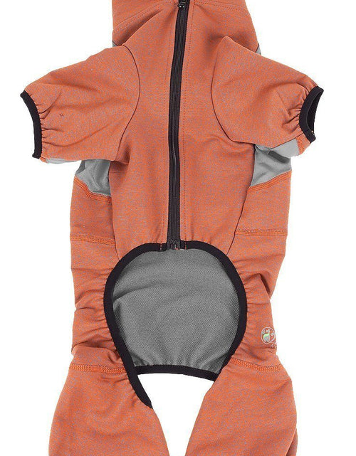 Load image into Gallery viewer, Pet Life ®  Active 'Fur-Breeze' Medium-weight 4-Way-Stretch Full Body Hooded Dog Yoga sweater
