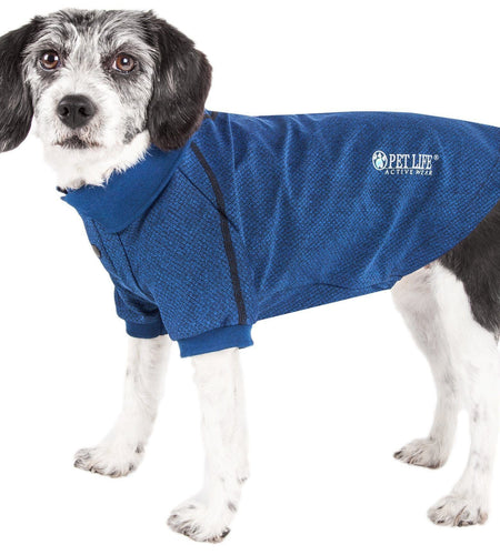 Pet Life ® Active 'Fur-Flex' Stretch and Quick-Dry Anti-Odor Fitness Yoga Dog Polo T-Shirt