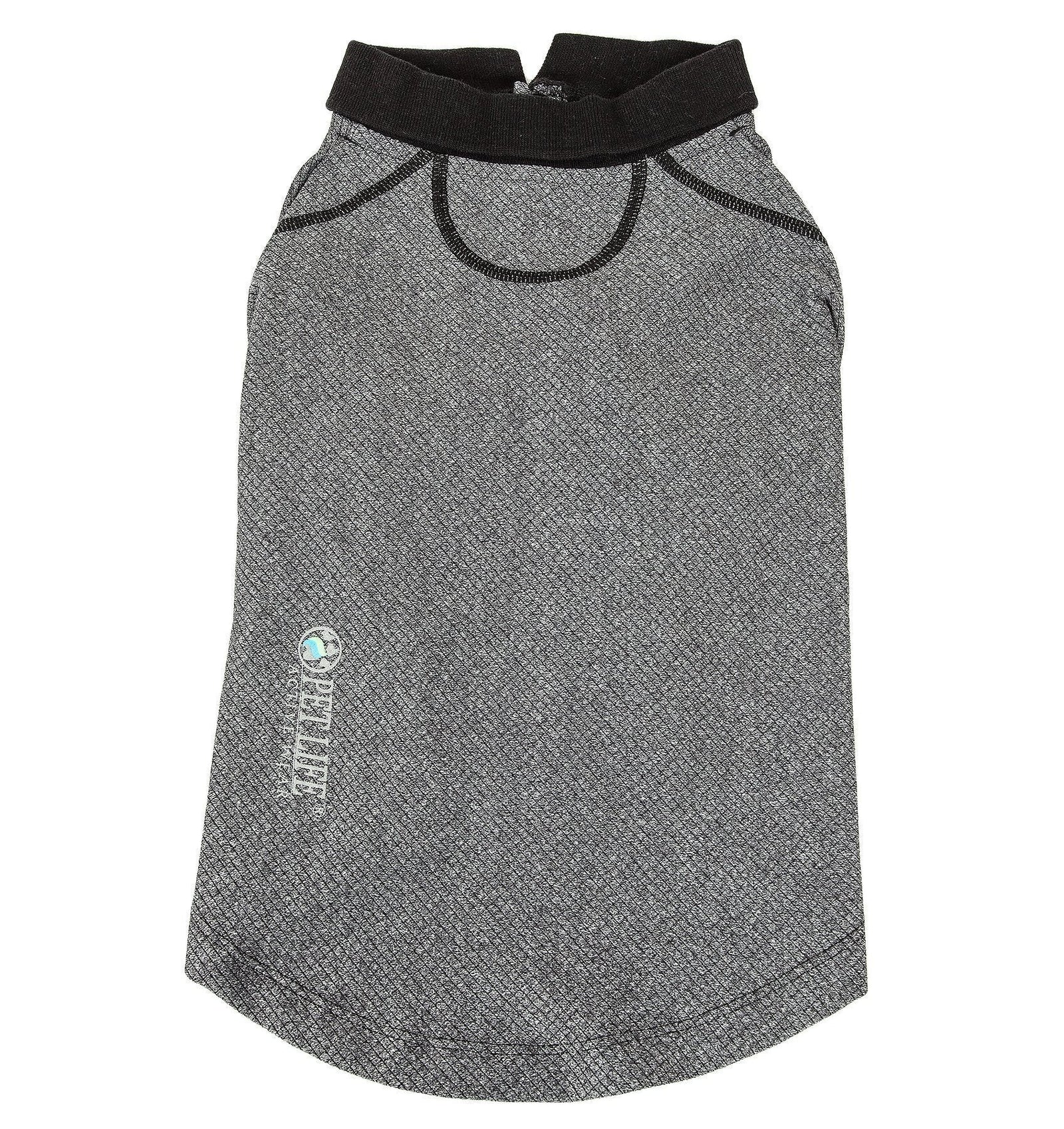 Pet Life ® Active 'Fur-Flex' Stretch and Quick-Dry Anti-Odor Fitness Yoga Dog Polo T-Shirt