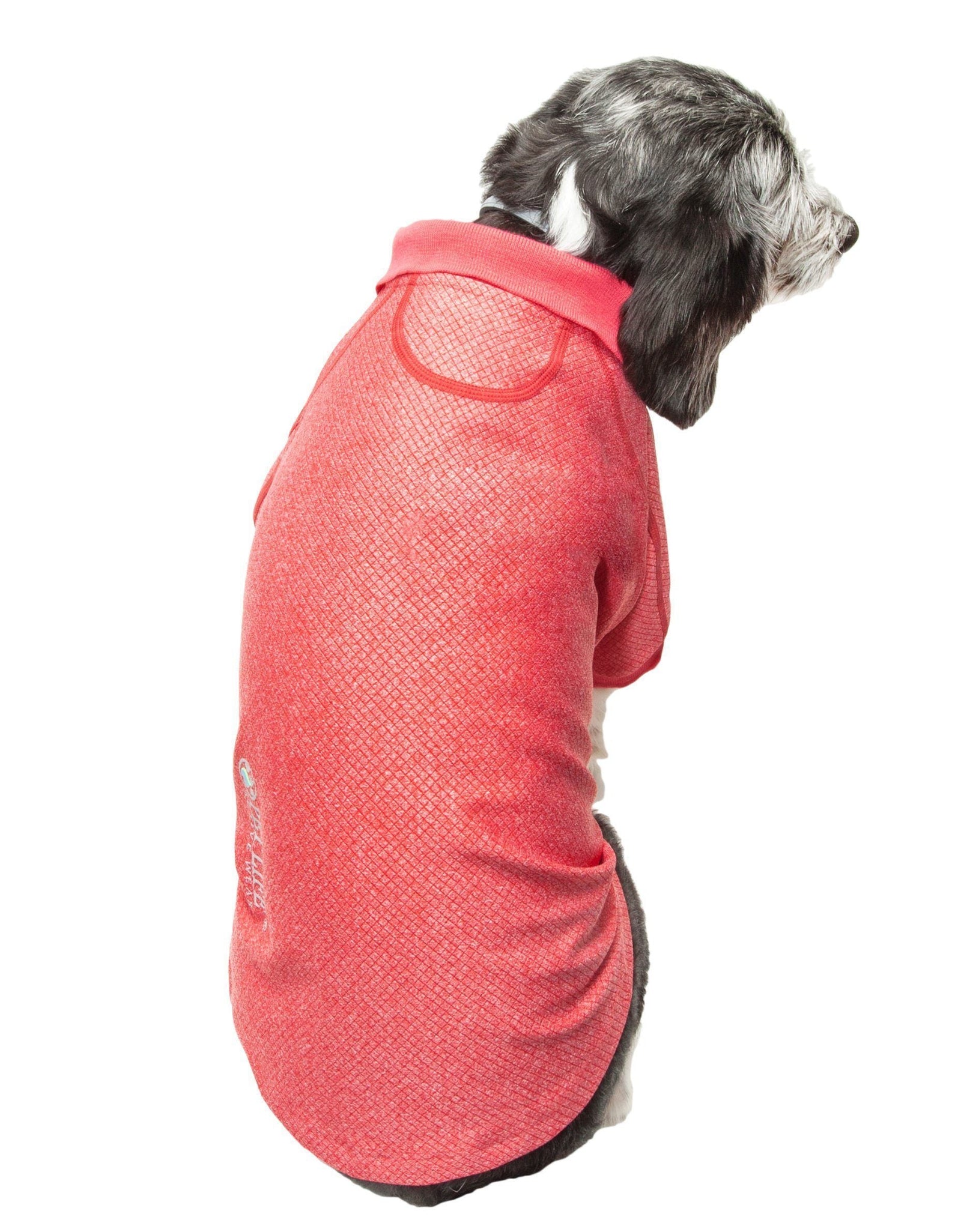 Pet Life ® Active 'Fur-Flex' Stretch and Quick-Dry Anti-Odor Fitness Yoga Dog Polo T-Shirt
