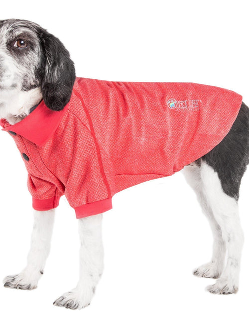 Load image into Gallery viewer, Pet Life ® Active 'Fur-Flex' Stretch and Quick-Dry Anti-Odor Fitness Yoga Dog Polo T-Shirt
