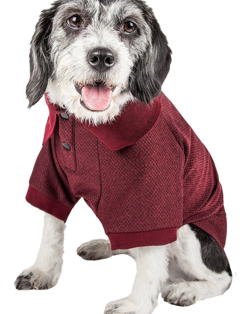 Load image into Gallery viewer, Pet Life ® Active 'Fur-Flex' Stretch and Quick-Dry Anti-Odor Fitness Yoga Dog Polo T-Shirt
