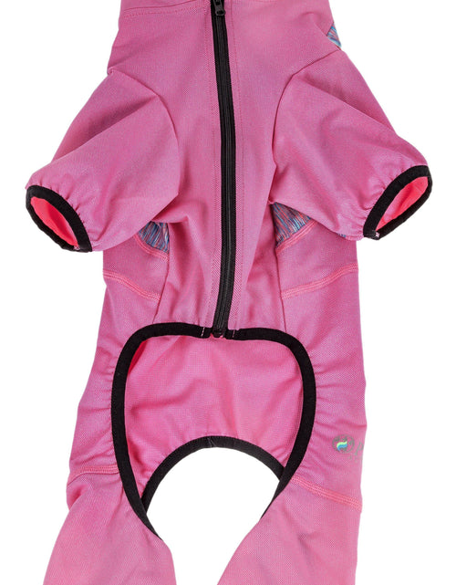 Load image into Gallery viewer, Pet Life ® Active 'Pawsterity' Mediumweight 4-Way-Stretch Yoga Fitness Dog Tracksuit Hoodie
