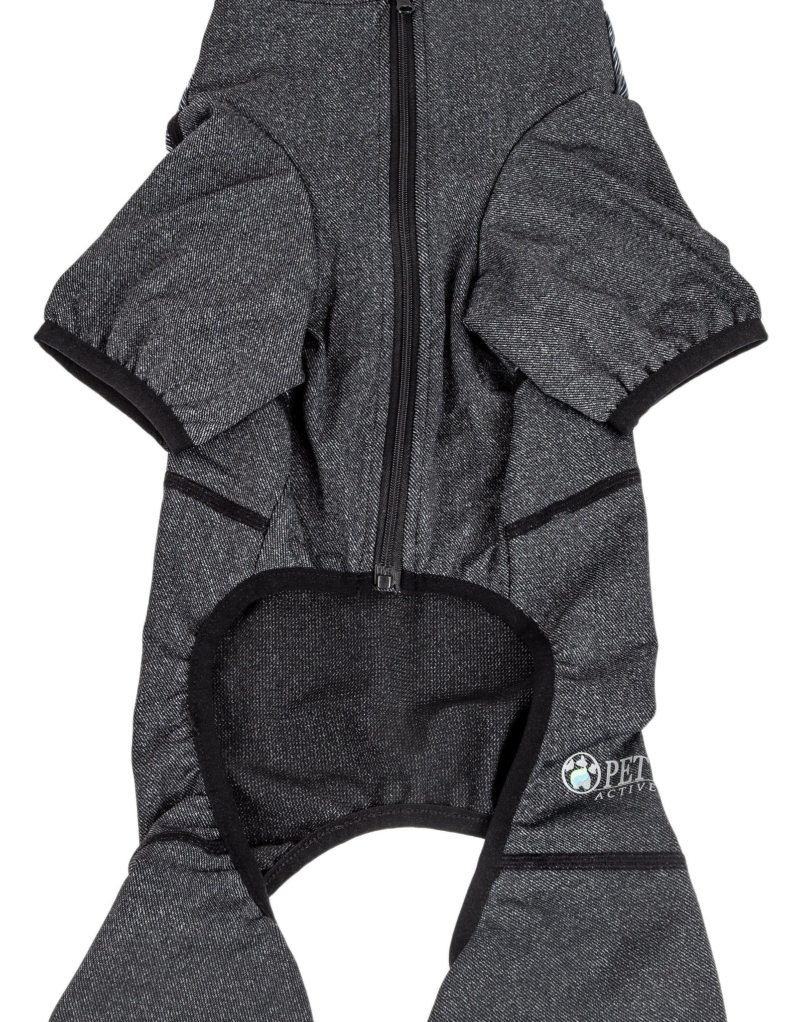 Pet Life ® Active 'Pawsterity' Mediumweight 4-Way-Stretch Yoga Fitness Dog Tracksuit Hoodie