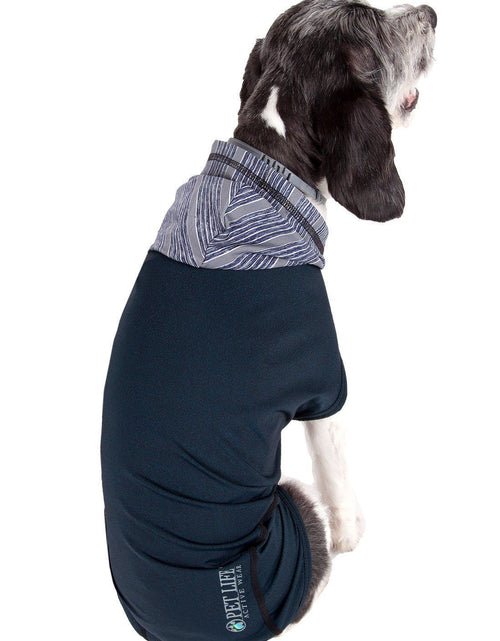 Load image into Gallery viewer, Pet Life ® Active 'Pull-Rover' 4-Way Stretch Sleeveless Fitness Yoga Dog T-Shirt Hoodie
