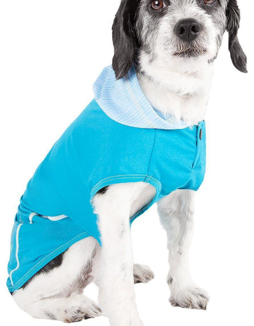 Load image into Gallery viewer, Pet Life ® Active 'Pull-Rover' 4-Way Stretch Sleeveless Fitness Yoga Dog T-Shirt Hoodie
