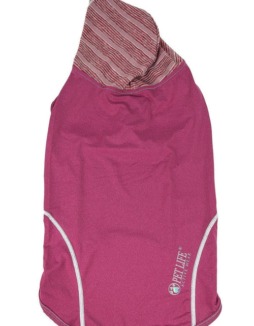 Load image into Gallery viewer, Pet Life ® Active 'Pull-Rover' 4-Way Stretch Sleeveless Fitness Yoga Dog T-Shirt Hoodie
