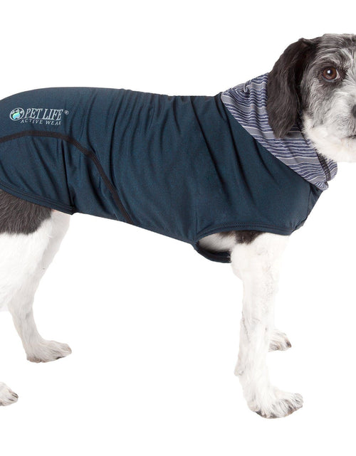 Load image into Gallery viewer, Pet Life ® Active 'Pull-Rover' 4-Way Stretch Sleeveless Fitness Yoga Dog T-Shirt Hoodie
