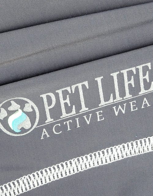 Load image into Gallery viewer, Pet Life ®  Active 'Racerbark' 4-Way-Stretch Yoga Fitness Dog T-Shirt Tank Top
