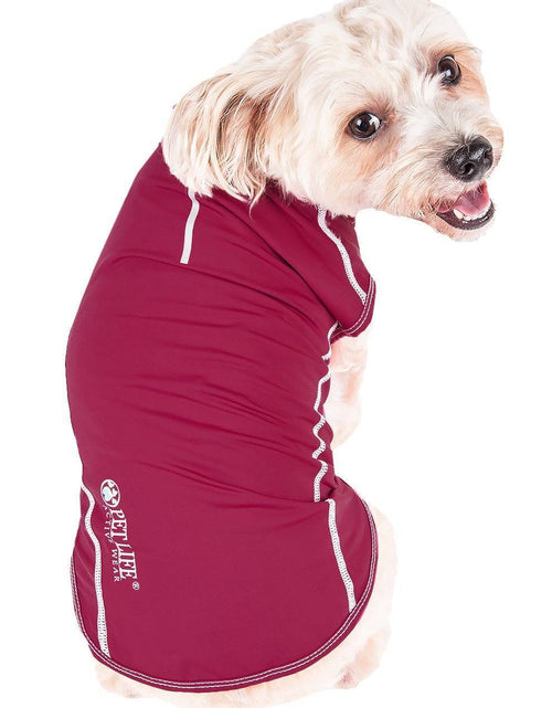 Load image into Gallery viewer, Pet Life ®  Active 'Racerbark' 4-Way-Stretch Yoga Fitness Dog T-Shirt Tank Top
