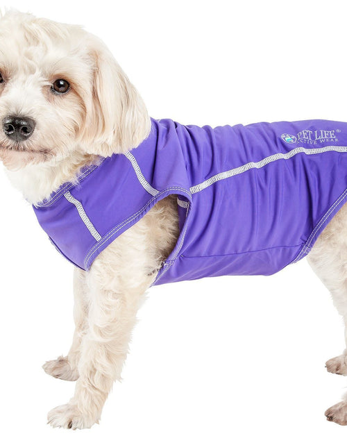 Load image into Gallery viewer, Pet Life ®  Active 'Racerbark' 4-Way-Stretch Yoga Fitness Dog T-Shirt Tank Top
