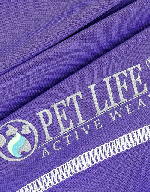 Load image into Gallery viewer, Pet Life ®  Active 'Racerbark' 4-Way-Stretch Yoga Fitness Dog T-Shirt Tank Top
