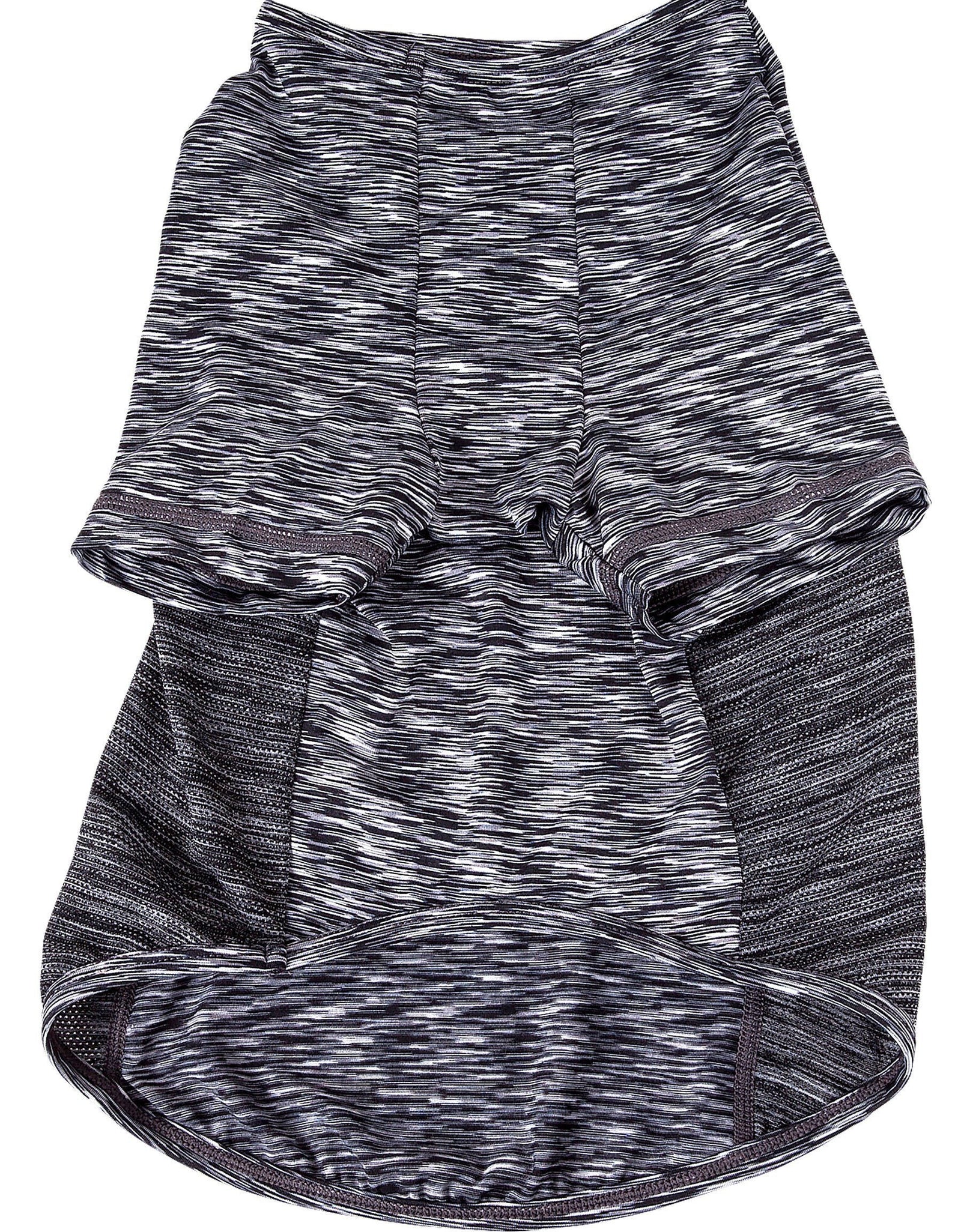 Pet Life ® Active 'Warf Speed' Heathered Ultra-Stretch Yoga Fitness Dog T-Shirt