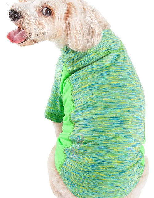 Load image into Gallery viewer, Pet Life ® Active 'Warf Speed' Heathered Ultra-Stretch Yoga Fitness Dog T-Shirt

