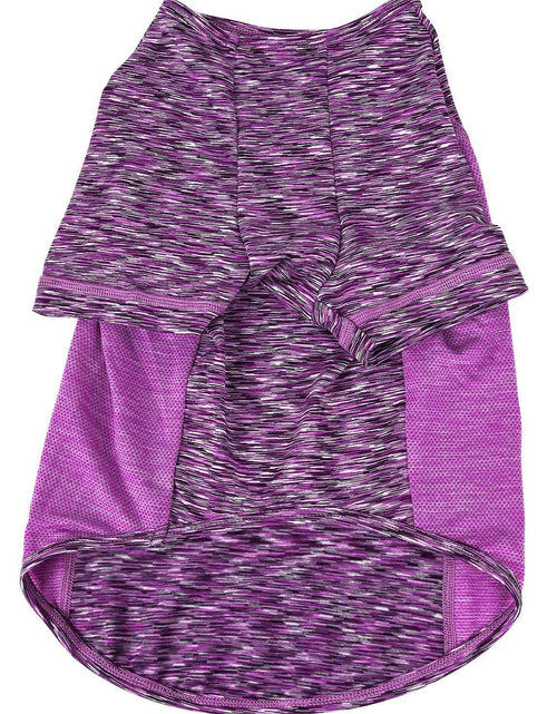 Load image into Gallery viewer, Pet Life ® Active 'Warf Speed' Heathered Ultra-Stretch Yoga Fitness Dog T-Shirt

