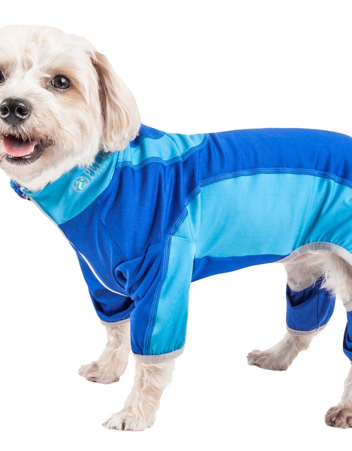 Load image into Gallery viewer, Pet Life ® Active 'Warm-Pup' Stretchy and Quick-Drying Fitness Dog Yoga Warm-Up Tracksuit
