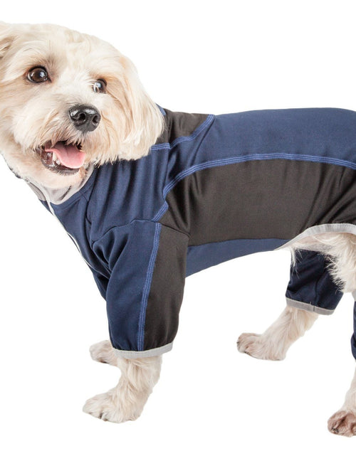 Load image into Gallery viewer, Pet Life ® Active 'Warm-Pup' Stretchy and Quick-Drying Fitness Dog Yoga Warm-Up Tracksuit
