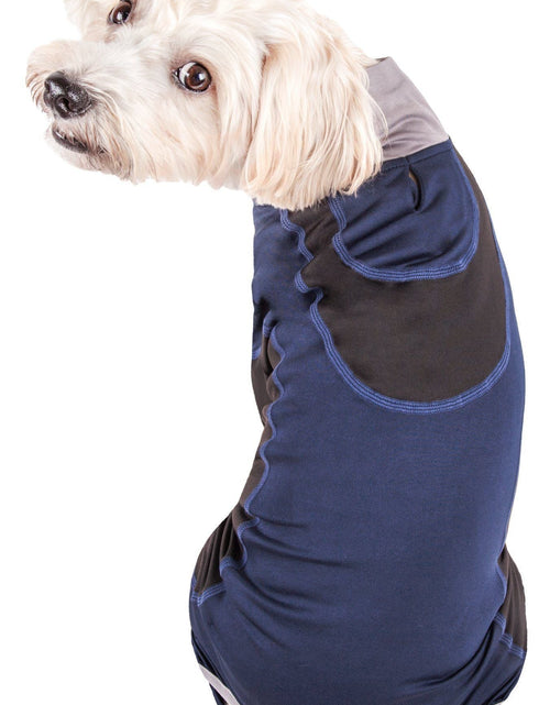 Load image into Gallery viewer, Pet Life ® Active 'Warm-Pup' Stretchy and Quick-Drying Fitness Dog Yoga Warm-Up Tracksuit
