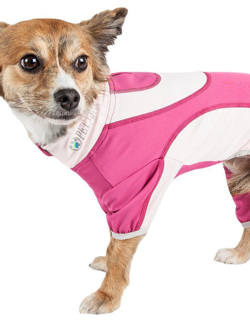 Load image into Gallery viewer, Pet Life ® Active 'Warm-Pup' Stretchy and Quick-Drying Fitness Dog Yoga Warm-Up Tracksuit
