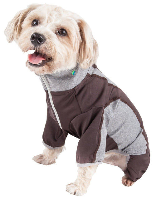 Load image into Gallery viewer, Pet Life ® Active 'Warm-Pup' Stretchy and Quick-Drying Fitness Dog Yoga Warm-Up Tracksuit

