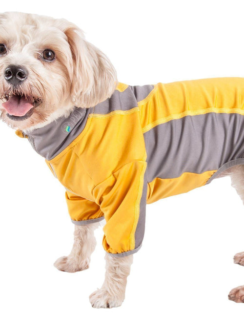 Load image into Gallery viewer, Pet Life ® Active 'Warm-Pup' Stretchy and Quick-Drying Fitness Dog Yoga Warm-Up Tracksuit
