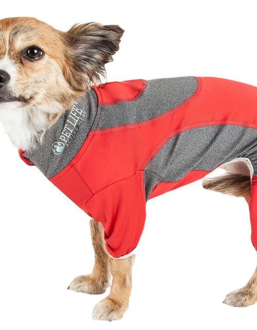 Load image into Gallery viewer, Pet Life ® Active 'Warm-Pup' Stretchy and Quick-Drying Fitness Dog Yoga Warm-Up Tracksuit
